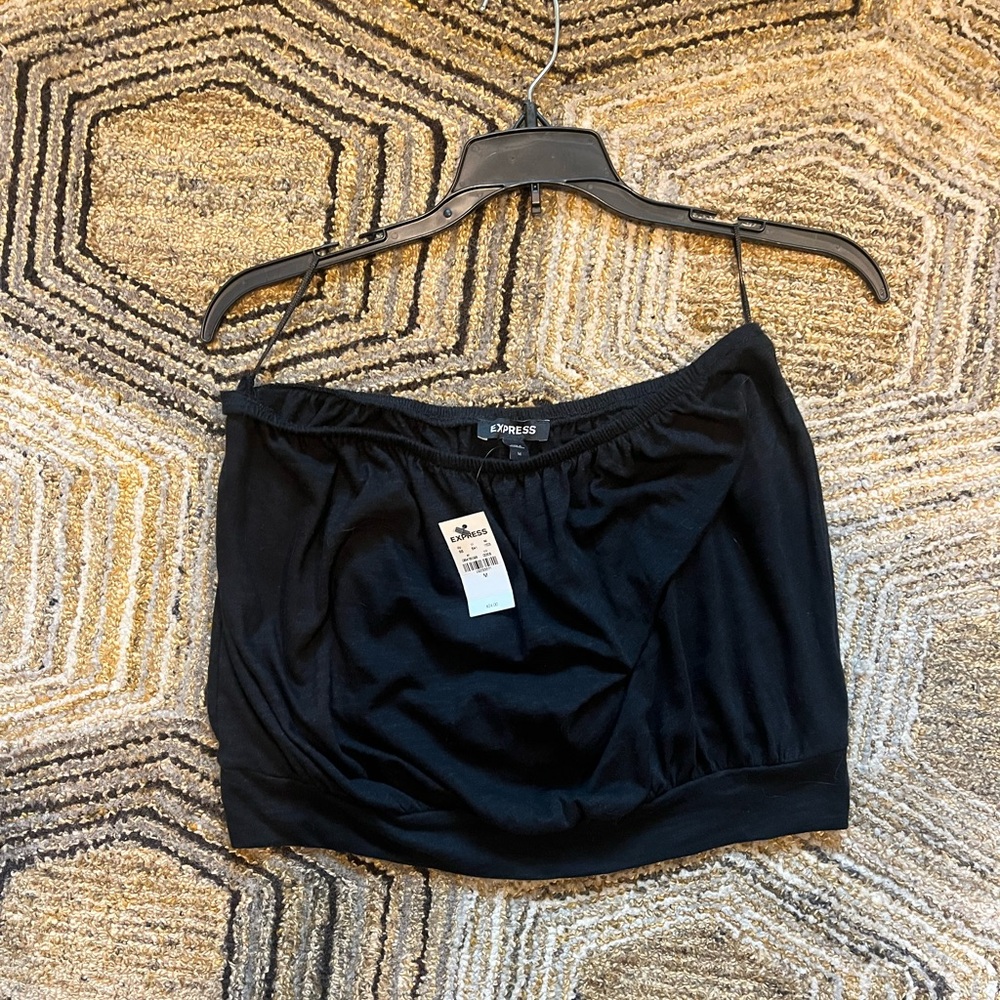 Express Elegant Black Tube Top